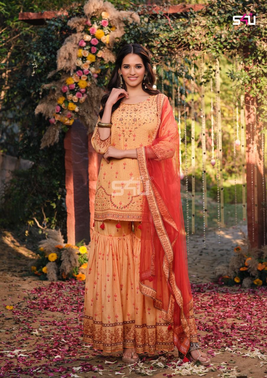 S4u Afreen Traditional Designer Stylish Fancy Festive Wear Ready Made Suit Collection